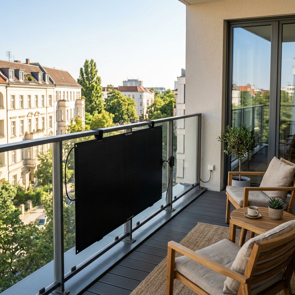Sonnennatur Flexibles Balkonkraftwerk