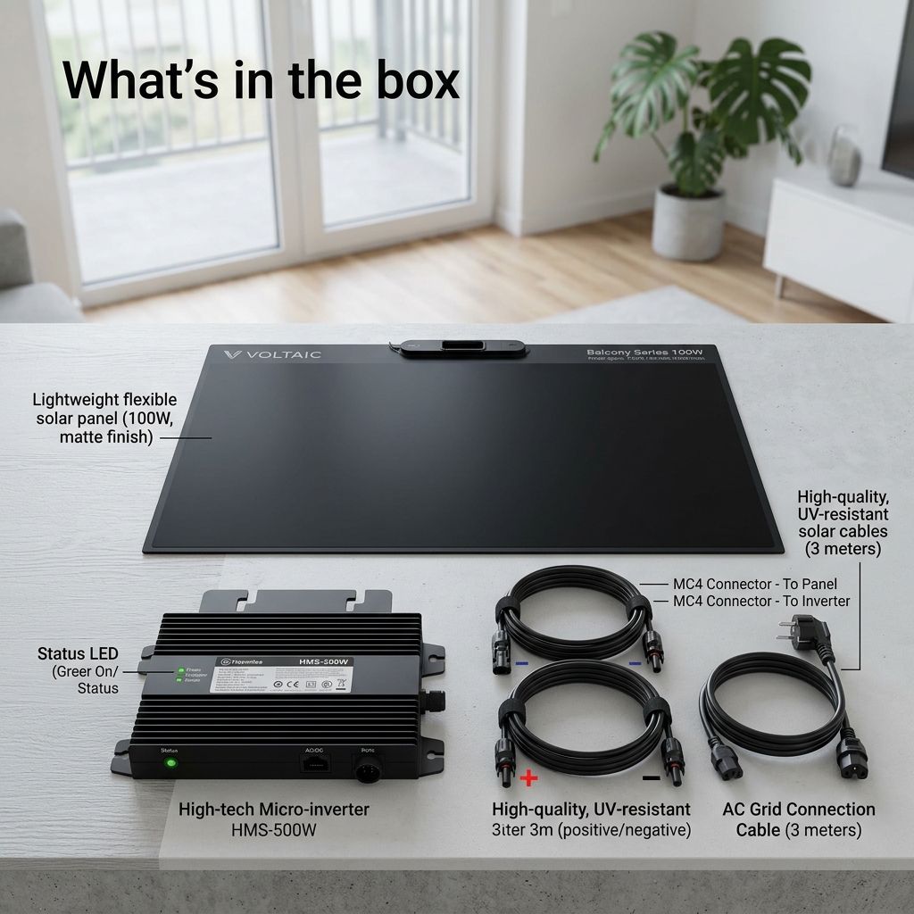 450W Flex Balkonkraftwerk Komplettset